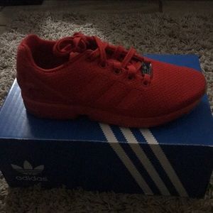 Adidas red shoes